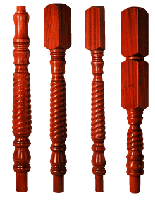 Hardwood Barley twist newel turnings & lots more choice on our stairparts page