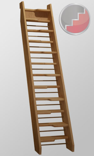Birch 24 spacesaver staircase Birch 24 spacesaver staircase