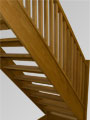 Boston Oak staircase from behind